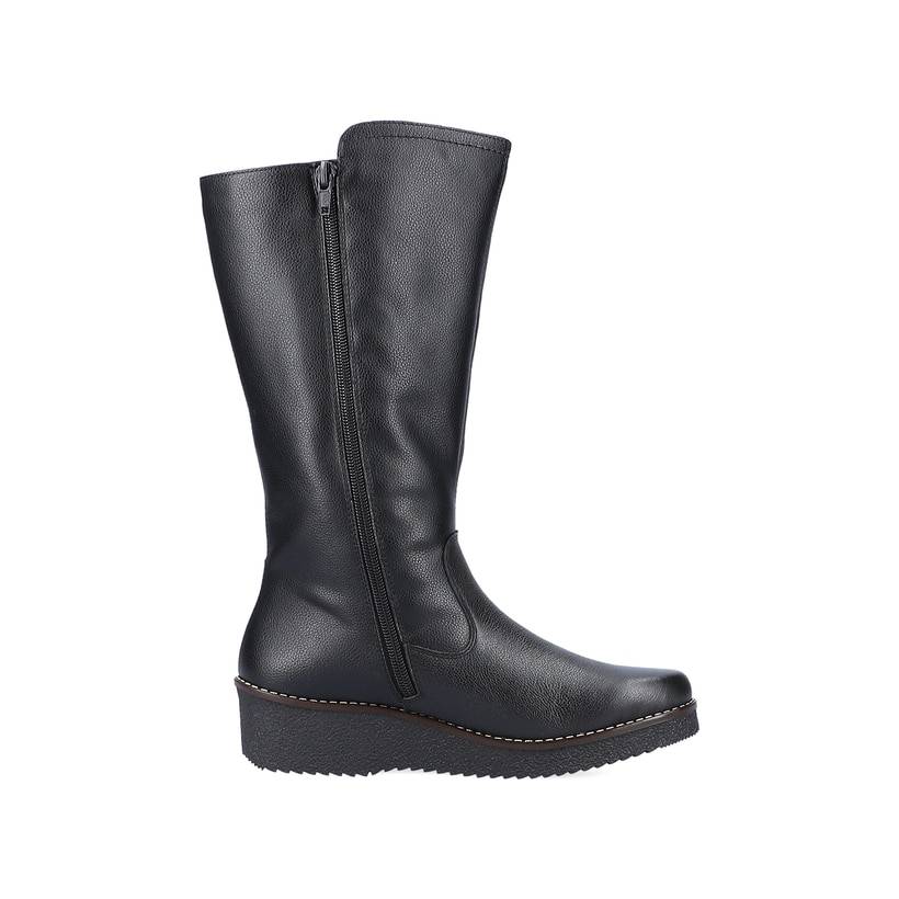 Rieker Artikelnummer Y4655-00 Rieker Damen Hochschaftstiefel Tiefschwarz