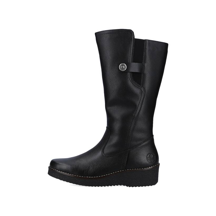 Rieker Artikelnummer Y4655-00 Rieker Damen Hochschaftstiefel tiefschwarz