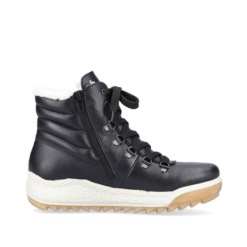 Rieker Artikelnummer Y4739-00 Rieker Damen Schnürstiefel Mitternachtsschwarz