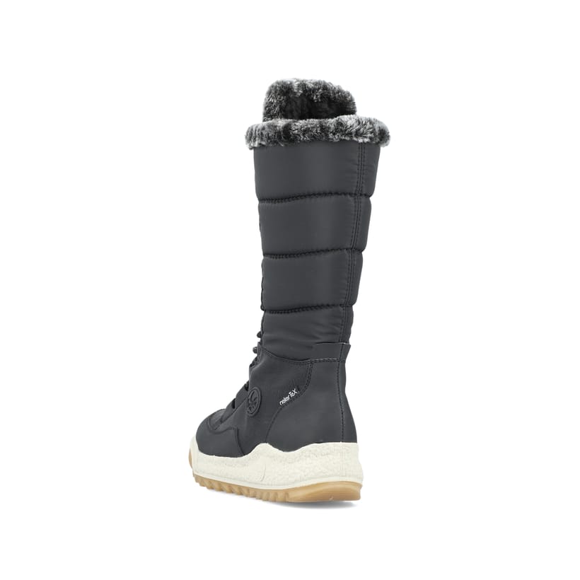 Rieker Artikelnummer Y4760-00 Rieker Damen Hochschaftstiefel Asphaltschwarz