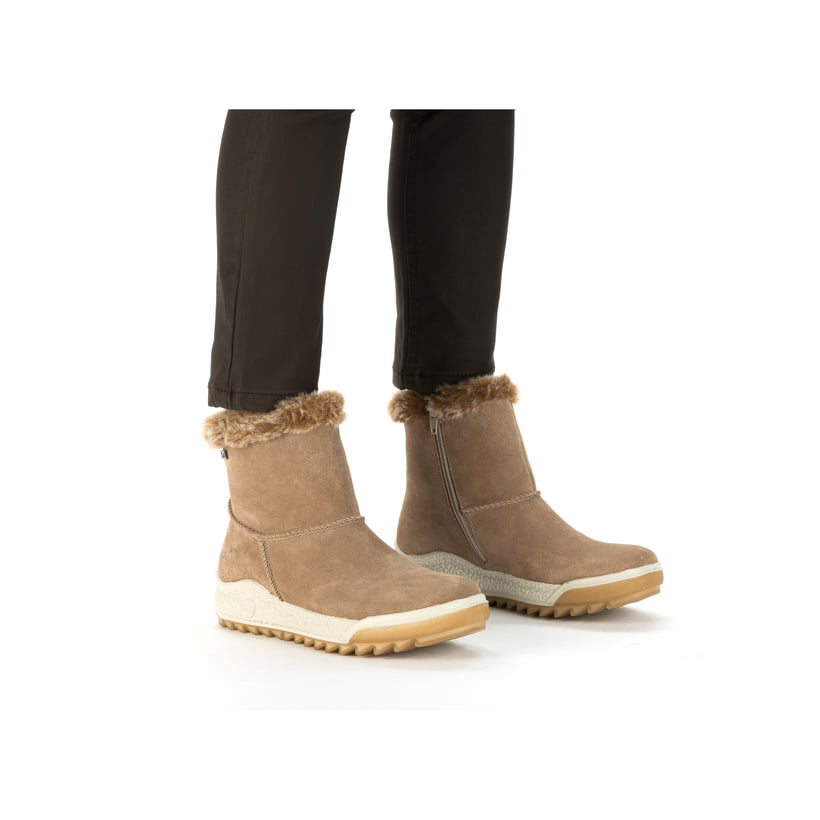 Rieker Artikelnummer Y4780-64 Rieker Damen Kurzstiefel Braunbeige