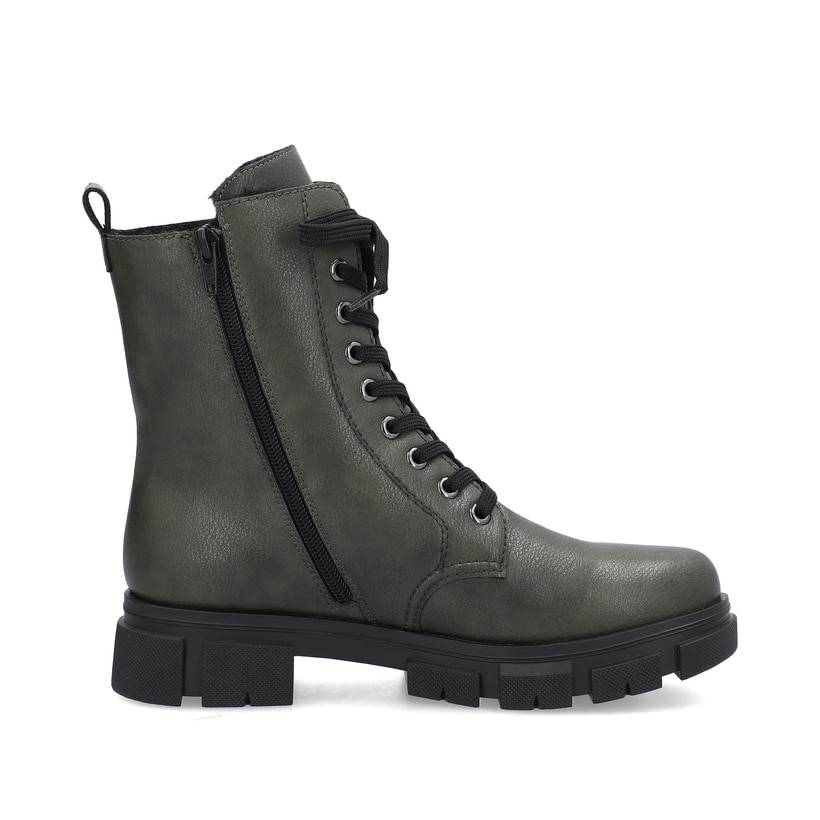 Rieker Artikelnummer Y7102-52 Rieker Damen Biker Boots Grüngrau