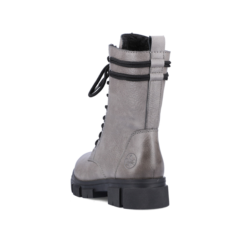 Rieker Artikelnummer Y7117-40 Rieker Damen Biker Boots Steingrau-schwarz