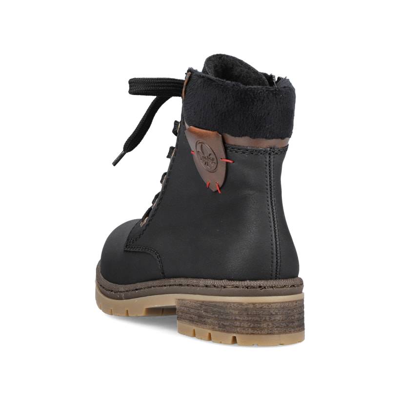 Rieker Artikelnummer Y7418-00 Rieker Damen Schnürstiefel Graphitschwarz