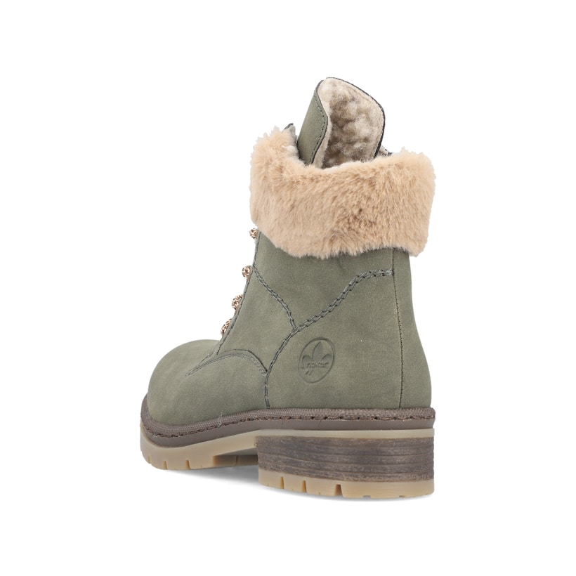 Rieker Artikelnummer Y7424-54 Rieker Damen Schnürstiefel Laubgrün