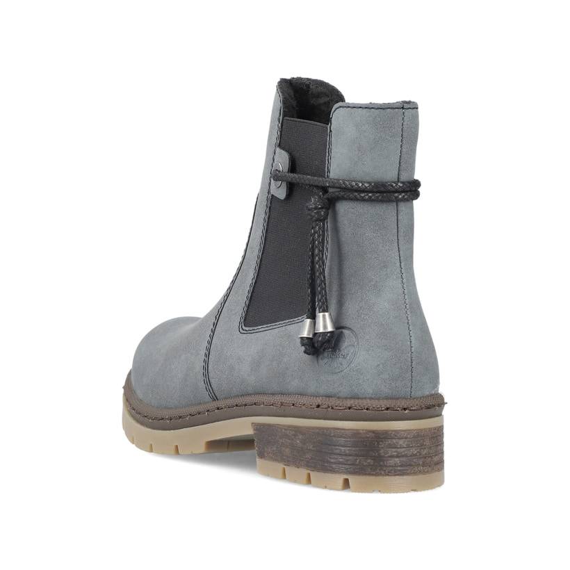 Rieker Artikelnummer Y7460-14 Rieker Damen Chelsea Boots Graublau-schwarz