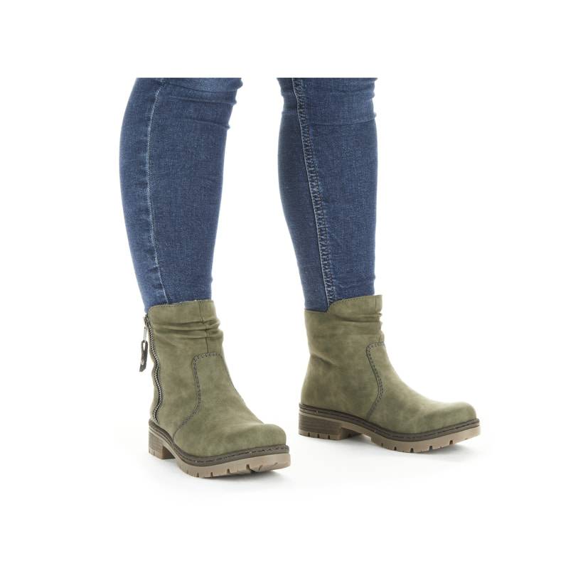 Rieker Artikelnummer Y7461-55 Rieker Damen Kurzstiefel Laubgrün