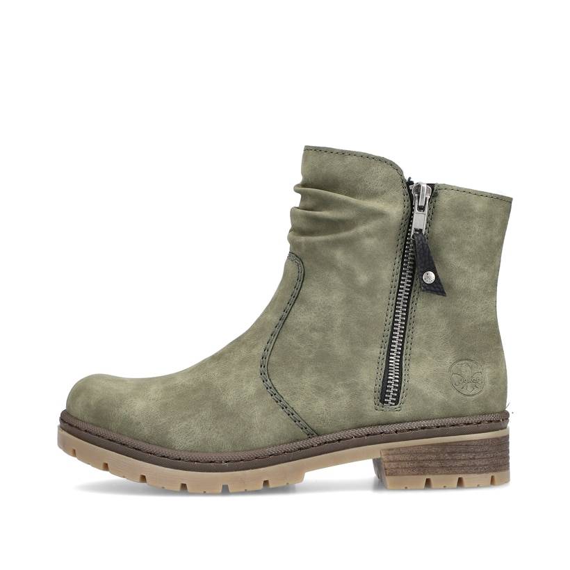 Rieker Artikelnummer Y7461-55 Rieker Damen Kurzstiefel laubgrün