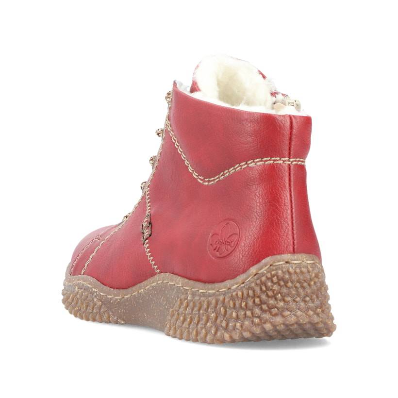 Rieker Artikelnummer Y8412-33 Rieker Damen Kurzstiefel Erdbeerrot