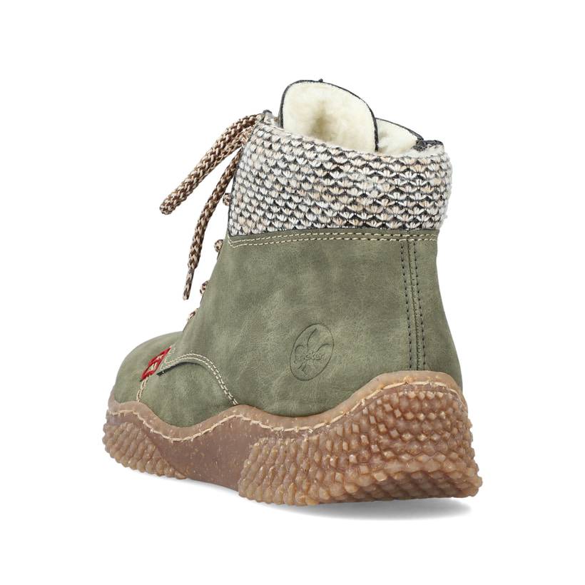 Rieker Artikelnummer Y8441-54 Rieker Damen Schnürstiefel Laubgrün