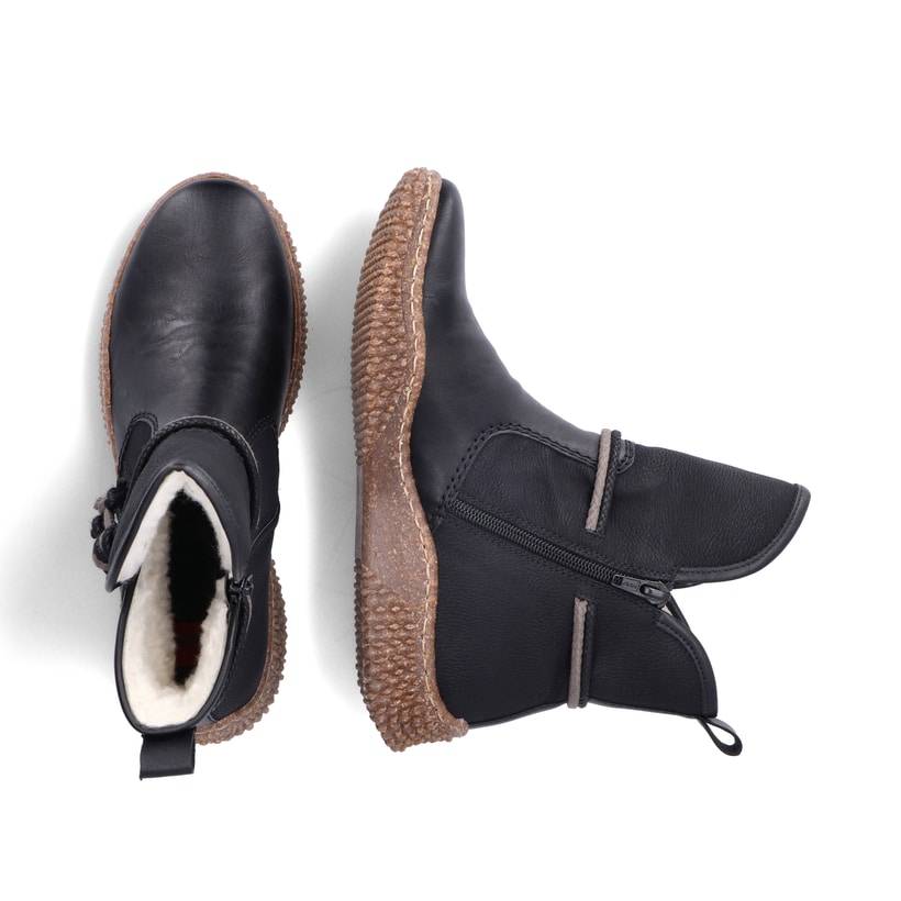 Rieker Artikelnummer Y8471-00 Rieker Damen Kurzstiefel Tiefschwarz
