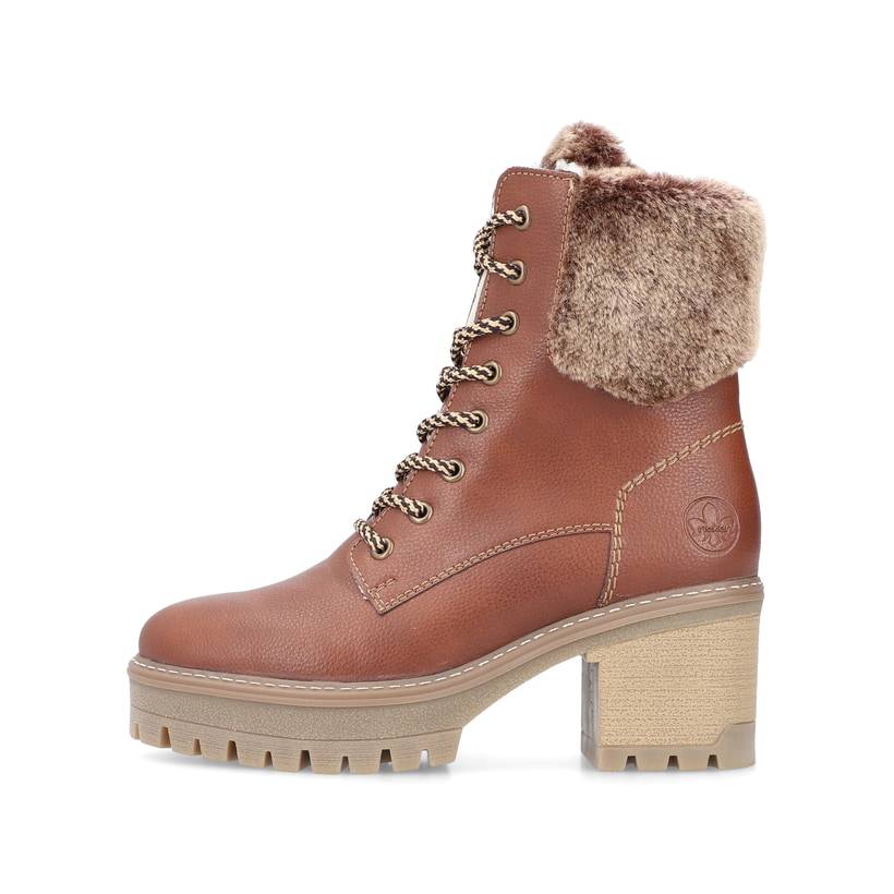 Rieker Artikelnummer Y8532-25 Rieker Damen Stiefeletten Kaffeebraun