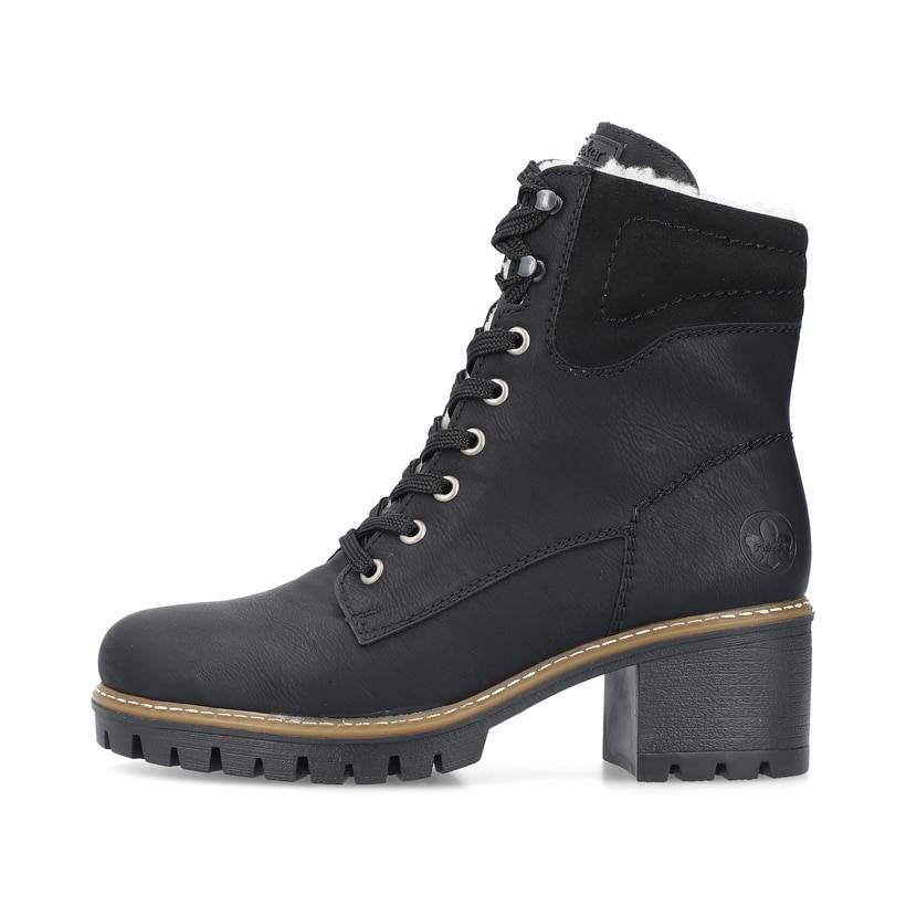 Rieker Artikelnummer Y8610-00 Rieker Damen Schnürstiefel tiefschwarz