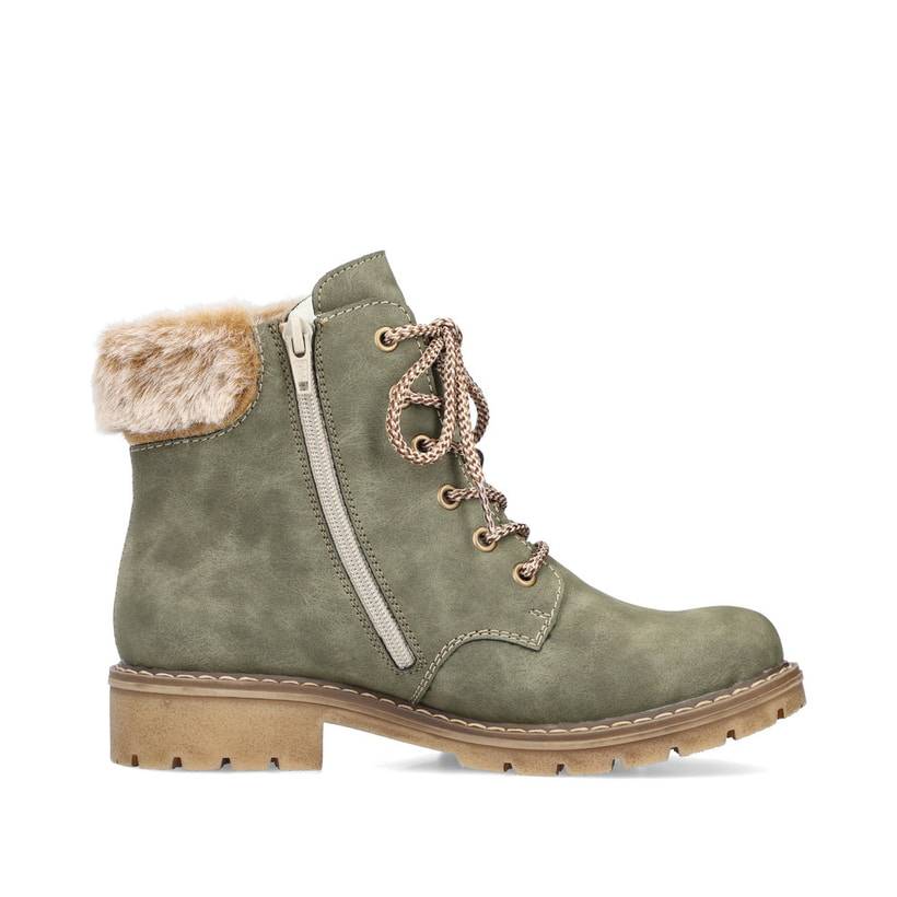 Rieker Artikelnummer Y9100-54 Rieker Damen Schnürstiefel Laubgrün