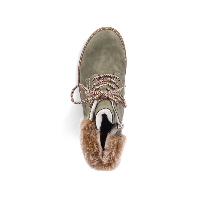 Rieker Artikelnummer Y9100-54 Rieker Damen Schnürstiefel Laubgrün