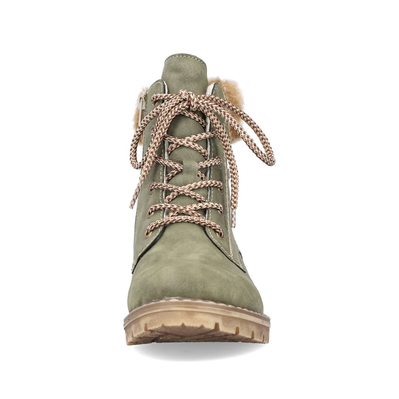 Rieker Artikelnummer Y9100-54 Rieker Damen Schnürstiefel Laubgrün
