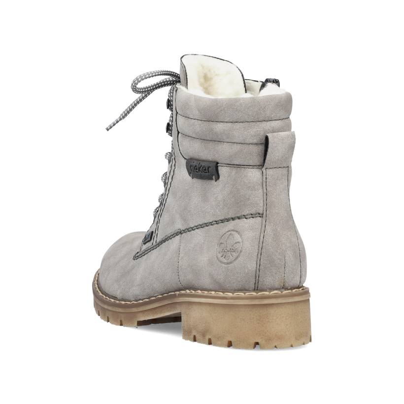 Rieker Artikelnummer Y9125-40 Rieker Damen Schnürstiefel Mondgrau