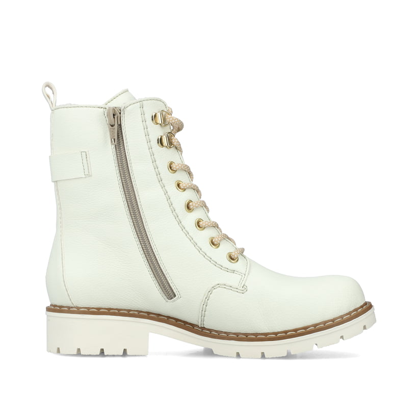 Rieker Artikelnummer Y9126-80 Rieker Damen Schnürstiefel Reinweiß