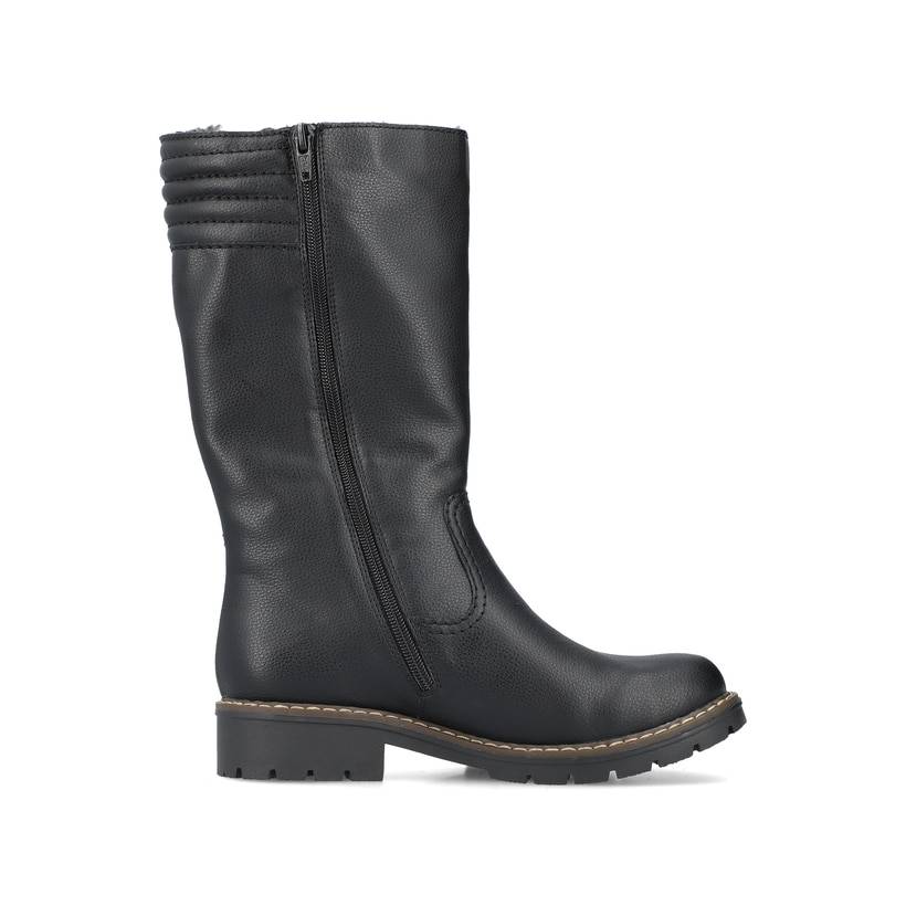 Rieker Artikelnummer Y9191-00 Rieker Damen Hochschaftstiefel Tiefschwarz