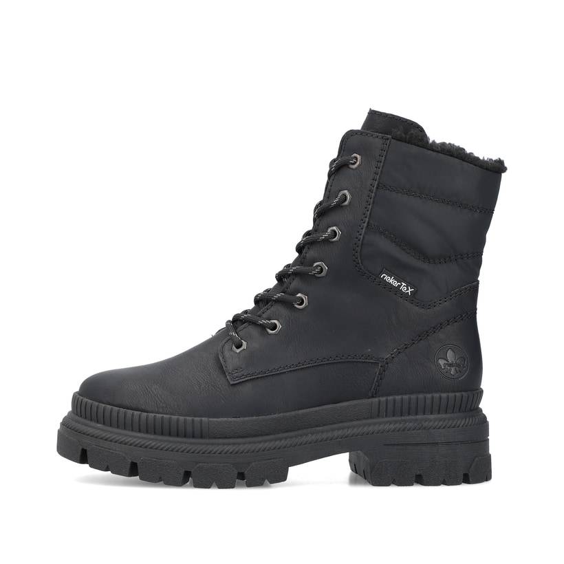 Rieker Artikelnummer Y9331-00 Rieker Damen Schnürstiefel Nachtschwarz