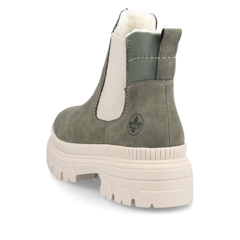 Rieker Artikelnummer Y9350-54 Rieker Damen Chelsea Boots Olivgrün