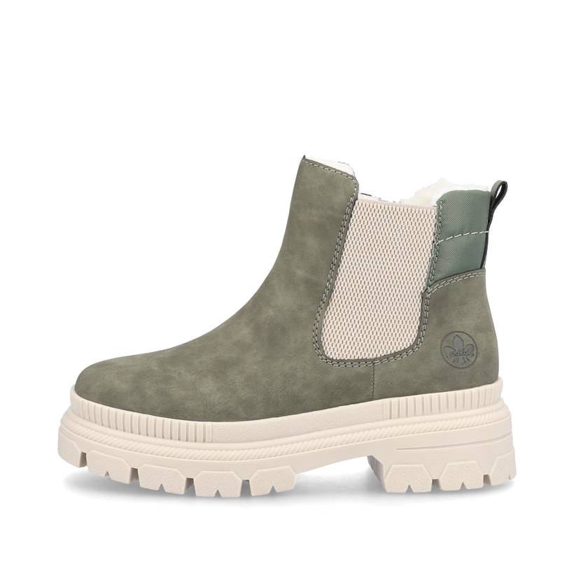 Rieker Artikelnummer Y9350-54 Rieker Damen Chelsea Boots olivgrün