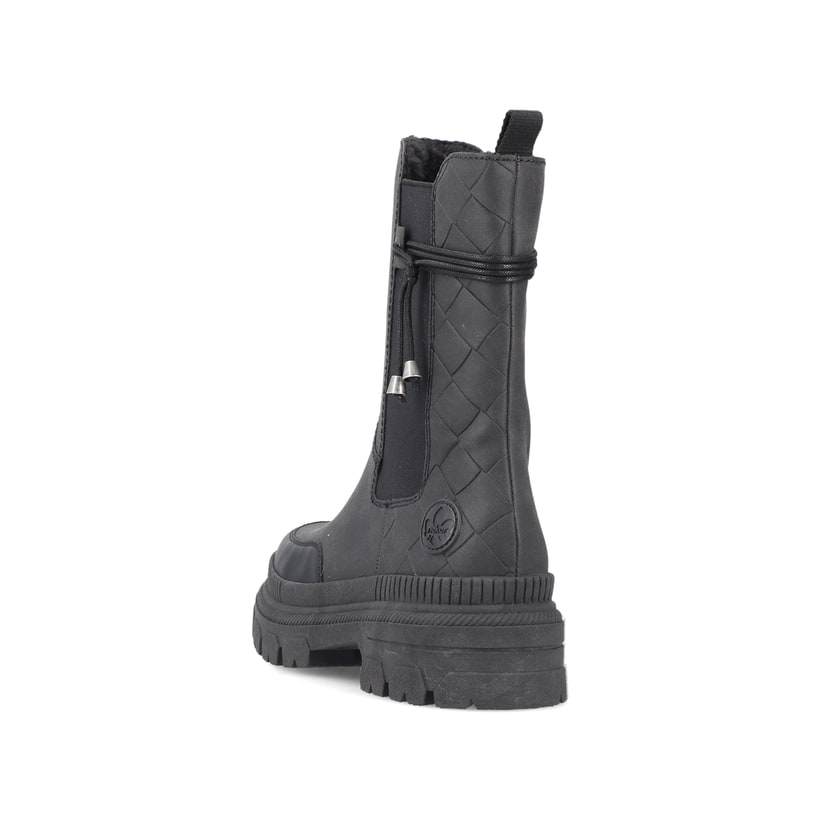 Rieker Artikelnummer Y9371-00 Rieker Damen Chelsea Boots Nachtschwarz