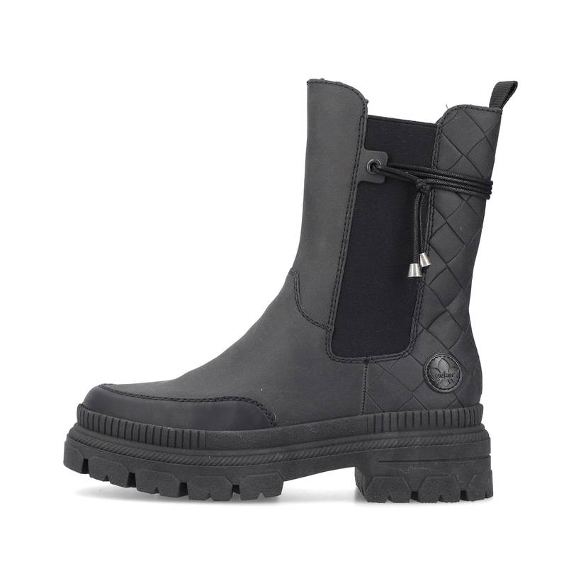 Rieker Artikelnummer Y9371-00 Rieker Damen Chelsea Boots nachtschwarz