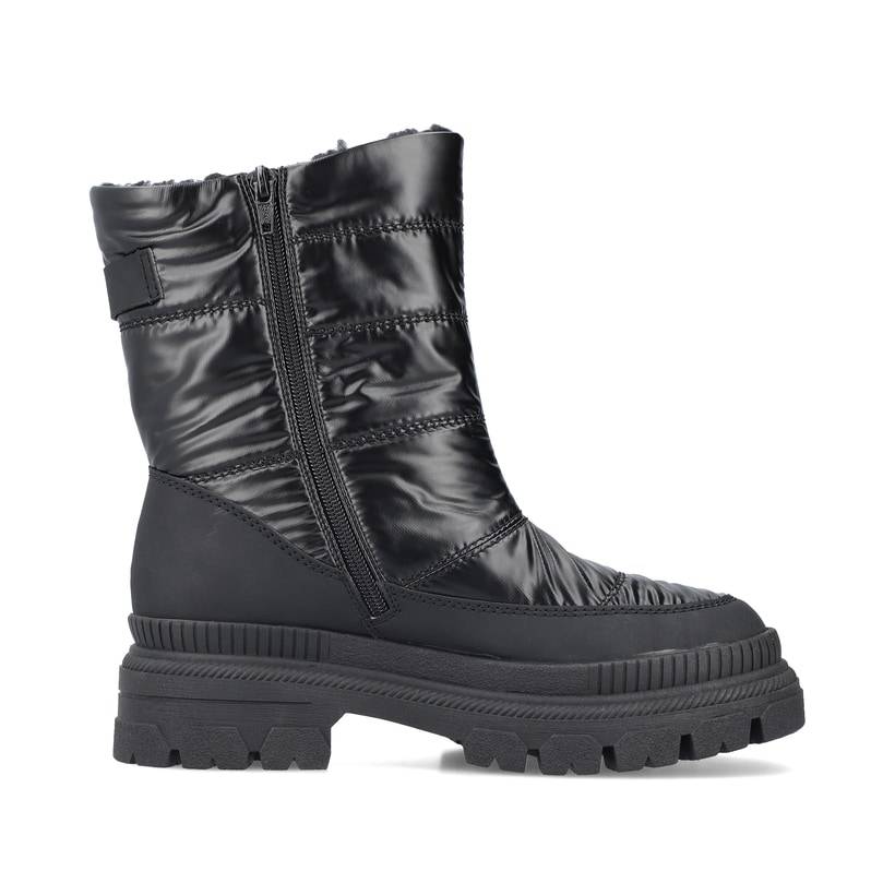 Rieker Artikelnummer Y9380-00 Rieker Damen Kurzstiefel Glanzschwarz