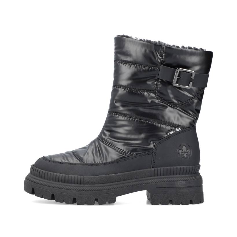 Rieker Artikelnummer Y9380-00 Rieker Damen Kurzstiefel Glanzschwarz
