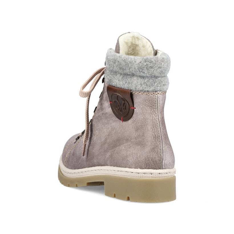 Rieker Artikelnummer Y9430-43 Rieker Damen Schnürstiefel Platingrau