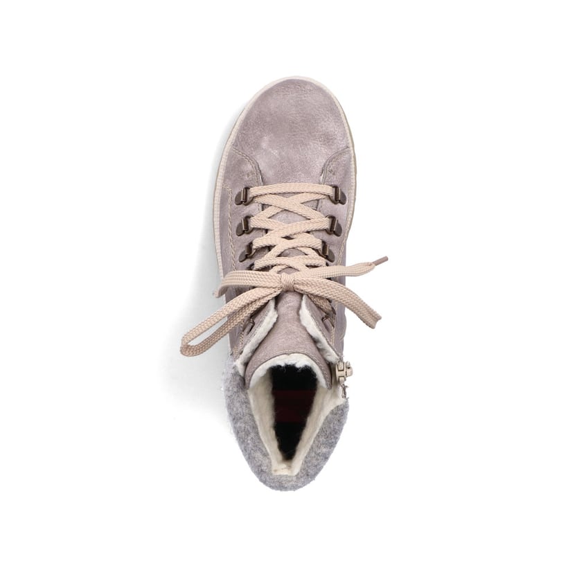 Rieker Artikelnummer Y9430-43 Rieker Damen Schnürstiefel Platingrau