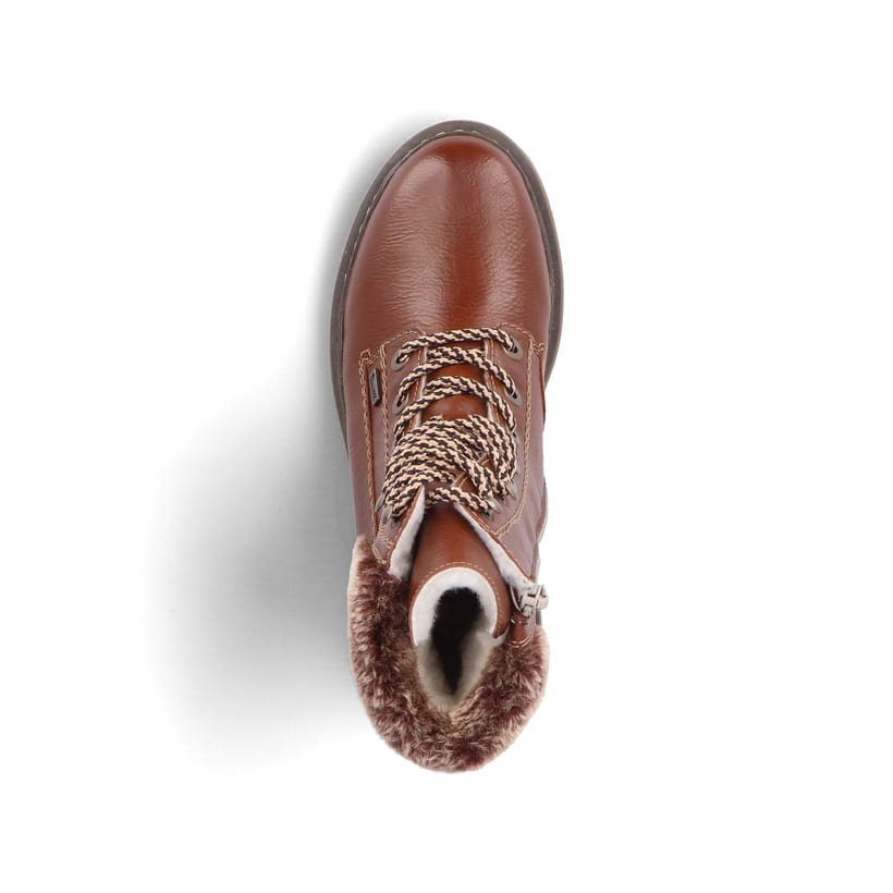 Rieker Artikelnummer Y9530-24 Rieker Damen Schnürstiefel Fuchsbraun