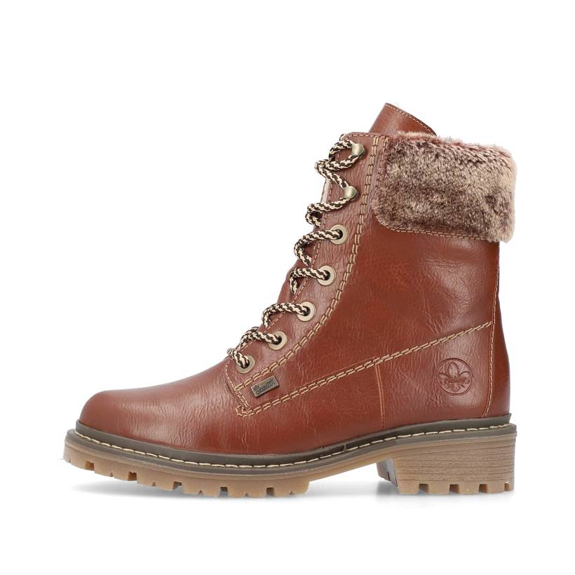 Rieker Artikelnummer Y9530-24 Rieker Damen Schnürstiefel fuchsbraun