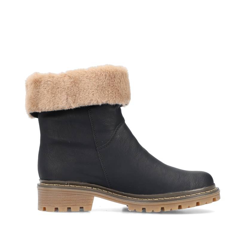 Rieker Artikelnummer Y9582-00 Rieker Damen Kurzstiefel Asphaltschwarz