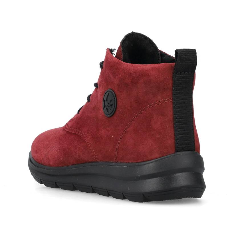 Rieker Artikelnummer Z0022-35 Rieker Damen Schnürstiefel Rubinrot
