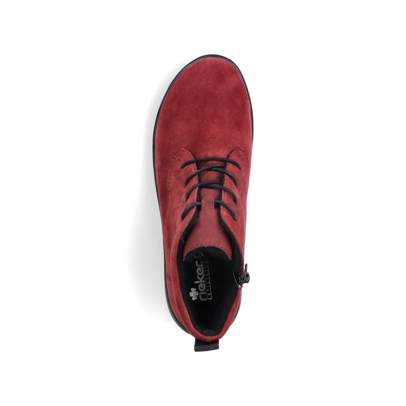 Rieker Artikelnummer Z0022-35 Rieker Damen Schnürstiefel Rubinrot