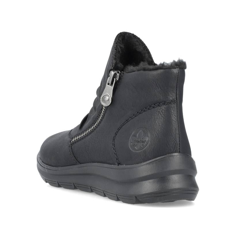 Rieker Artikelnummer Z0051-01 Rieker Damen Slipper Asphaltschwarz