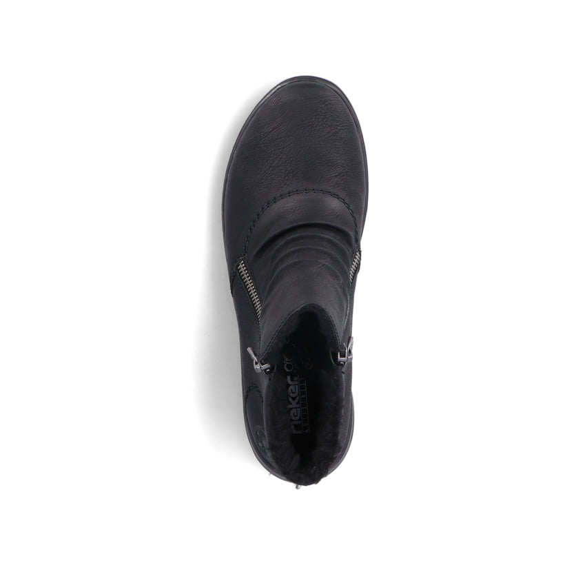 Rieker Artikelnummer Z0051-01 Rieker Damen Slipper Asphaltschwarz