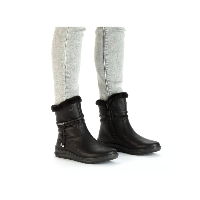 Rieker Artikelnummer Z0070-00 Rieker Damen Kurzstiefel Tiefschwarz