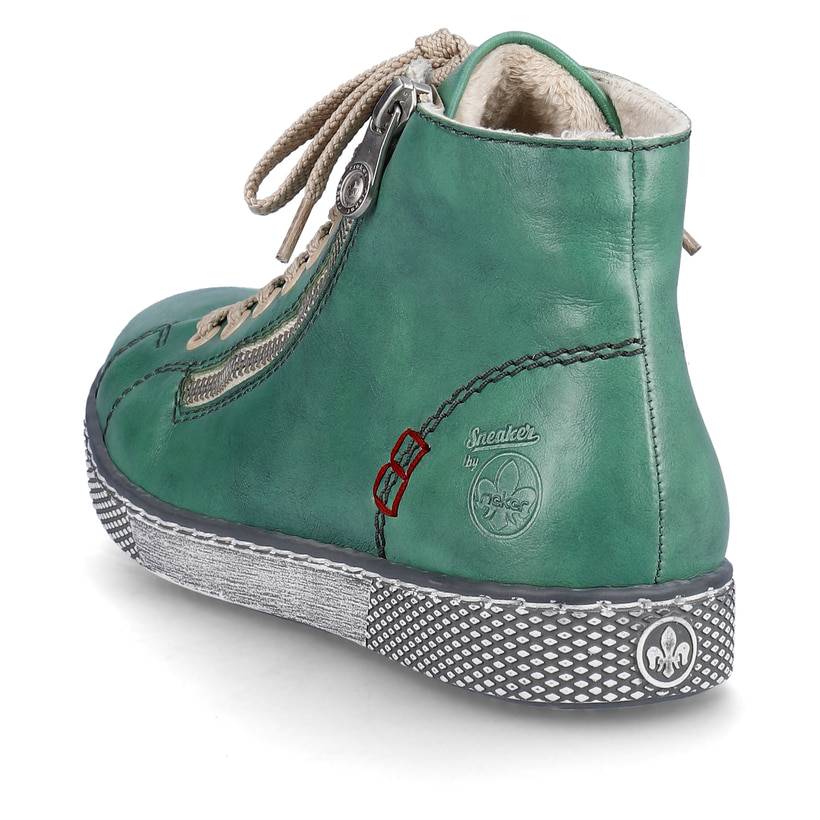 Rieker Artikelnummer Z1221-53 Rieker Damen Schnürschuhe Smaragdgrün