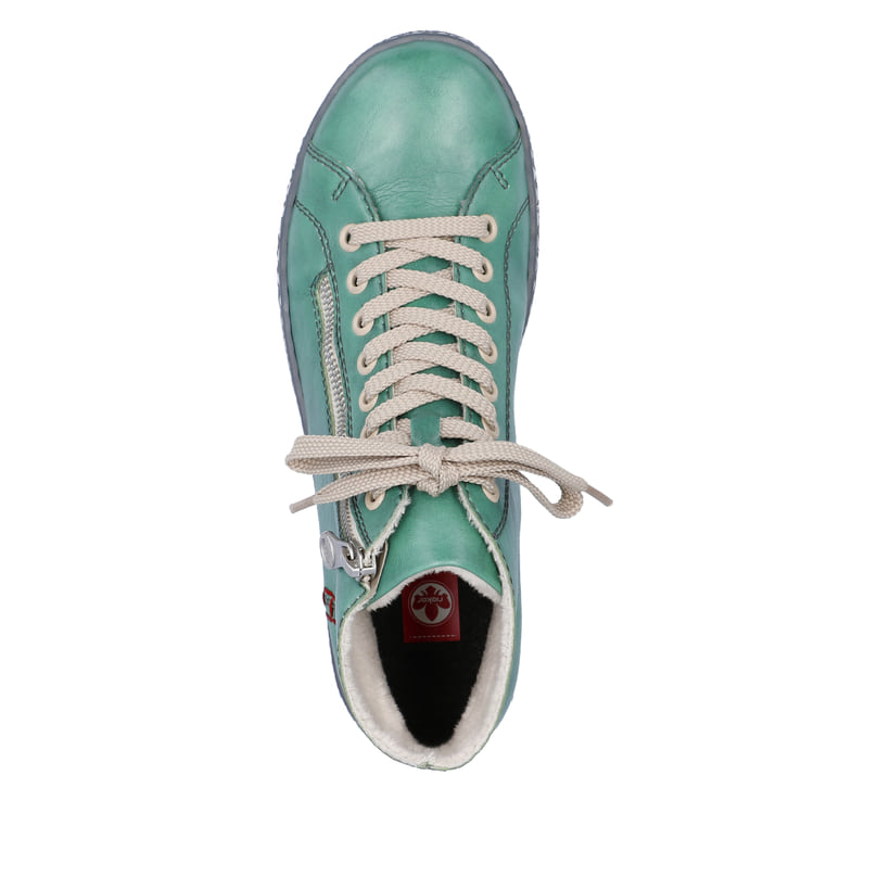 Rieker Artikelnummer Z1221-53 Rieker Damen Schnürschuhe Smaragdgrün