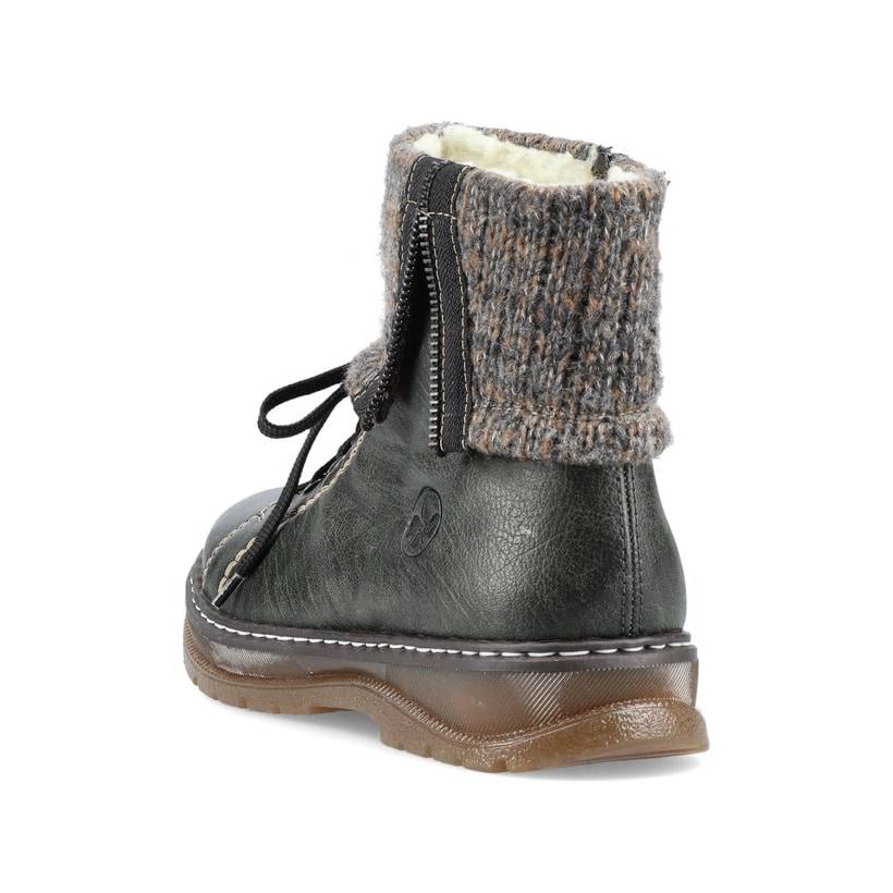 Rieker Artikelnummer Z2042-54 Rieker Damen Schnürstiefel Grüngrau