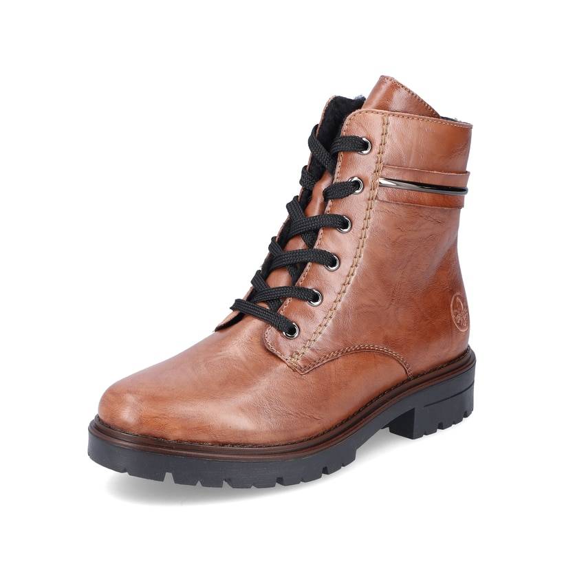 Rieker Artikelnummer Z2842-24 Rieker Damen Schnürstiefel Kupferbraun
