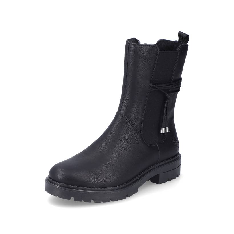 Rieker Artikelnummer Z2880-00 Rieker Damen Kurzstiefel Tiefschwarz