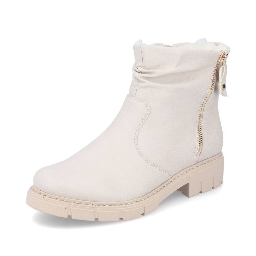 Rieker Artikelnummer Z3541-60 Rieker Damen Kurzstiefel Hellbeige