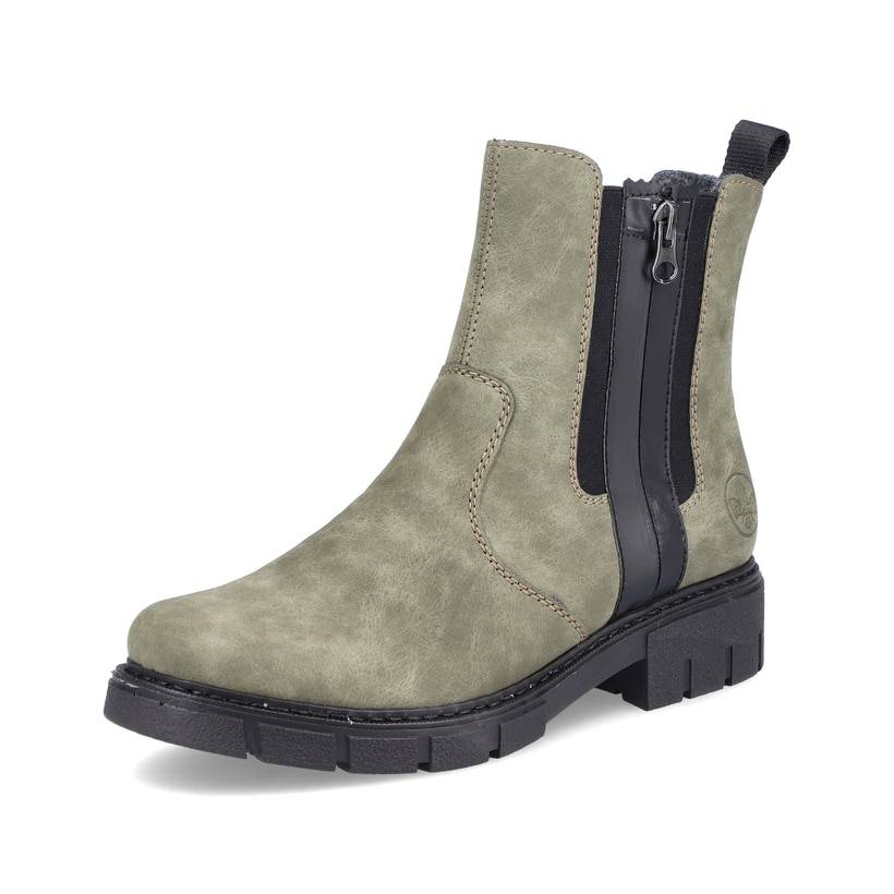Rieker Artikelnummer Z3560-54 Rieker Damen Chelsea Boots Laubgrün