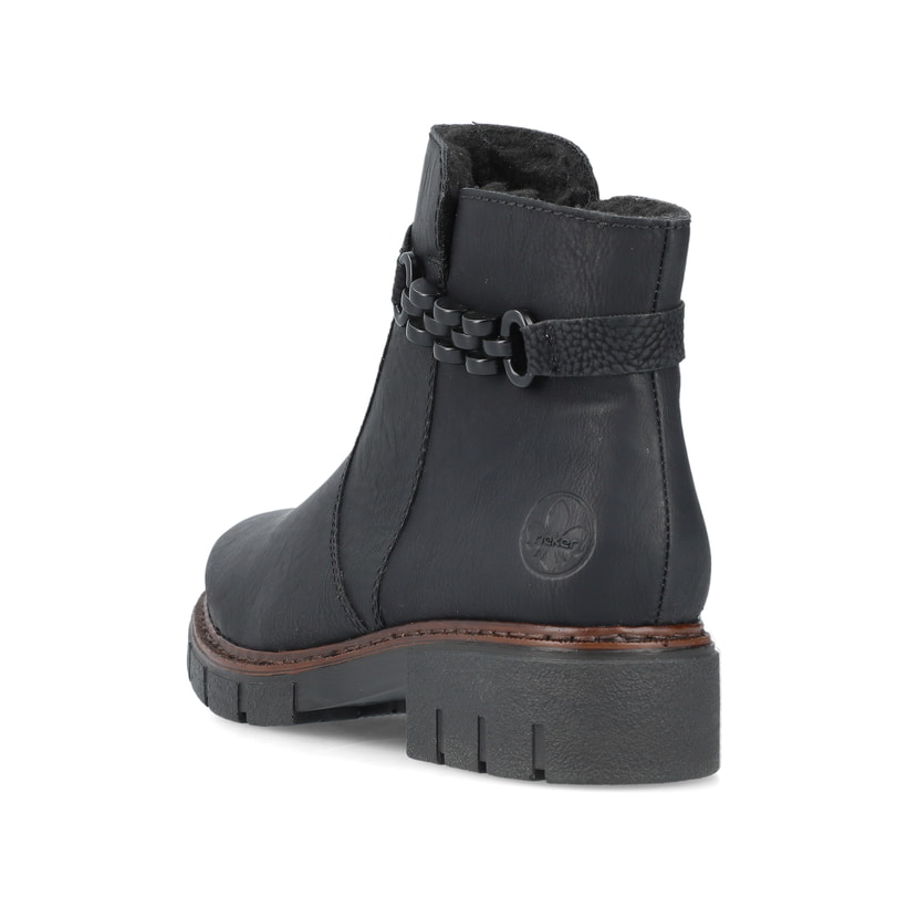 Rieker Artikelnummer Z3566-00 Rieker Damen Kurzstiefel Nachtschwarz