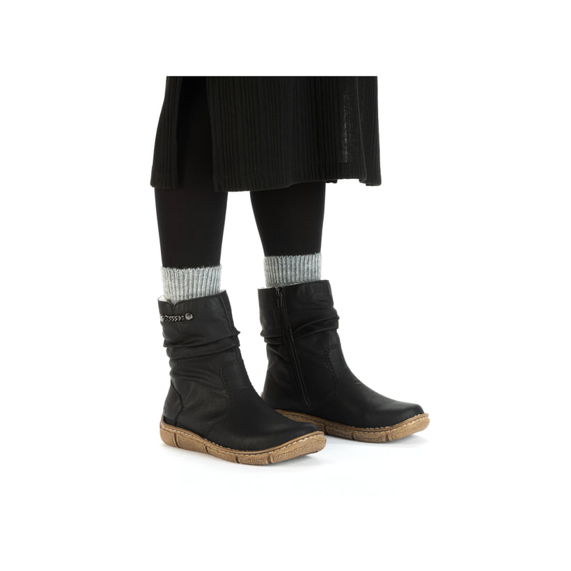 Rieker Artikelnummer Z3771-00 Rieker Damen Kurzstiefel Nachtschwarz