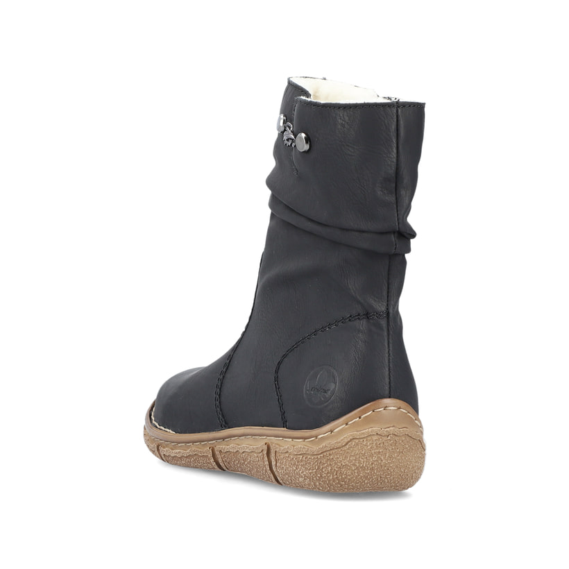 Rieker Artikelnummer Z3771-00 Rieker Damen Kurzstiefel Nachtschwarz